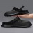 Men's Waterproof Plush Lined Clogs, Slip-on Closed Toe Slippers, Soft Sole Walking Shoes, Comfy Home Slippers For Winter
